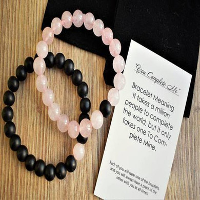Pink Distance Bracelets Set