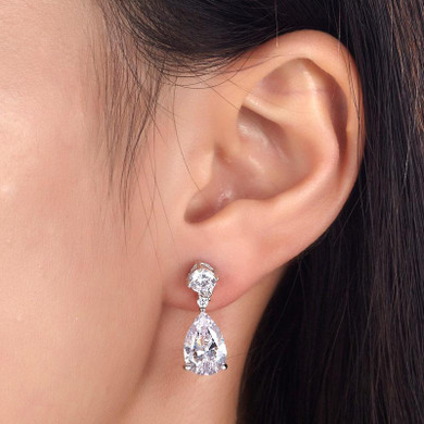Silver Splash Earrings