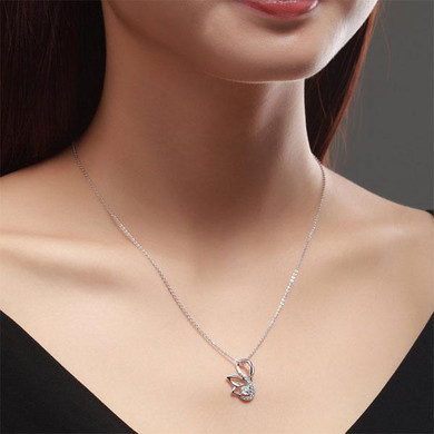 Silver Swan Necklace