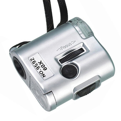 Portable Mini 60X Microscope Magnifier with LED UV Light for Factory Jewelry Appraisal