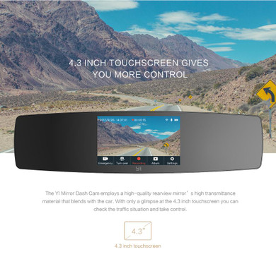 Touch Screen Rearview Mirror Dash Cam + G Sensor Night Vision Rear View Cam