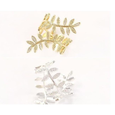 925 Silver Elvish Leaf Adjustable Fairytale Ring 925 Silver Elvish Leaf Adjustable Fairytale Ring