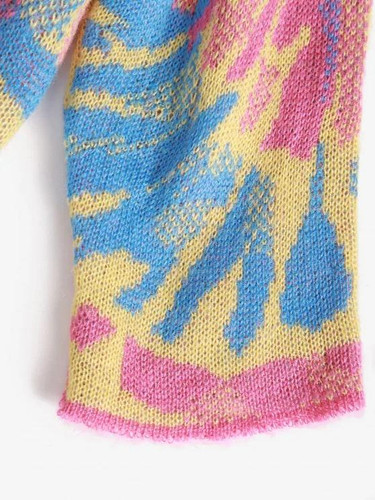 Splatter Tie Dye Print Drop Shoulder Sweater