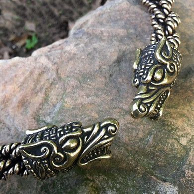 Wolf Torc (Extra Heavy) - Bronze or Silver