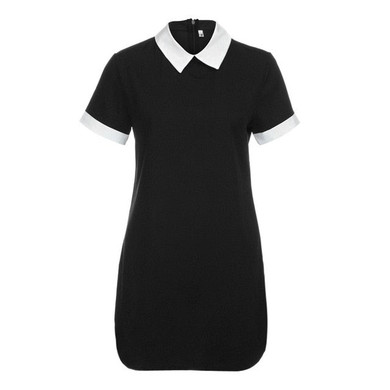 Summer Dress Women 2018 Casual Short Sleeve Turn-Down Collar Office Dresses Bodycon Vintage Elegant Summer Mini Dress Vestidos