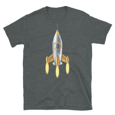 Bitcoin Rocket Short-Sleeve T-Shirt