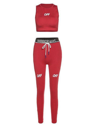 Lady's Tight Printed Sport Suit