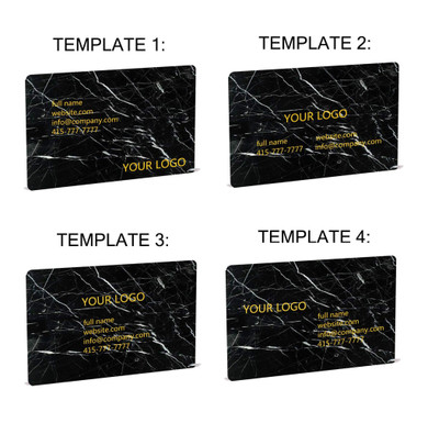 Light Emperador Marble Business Cards
