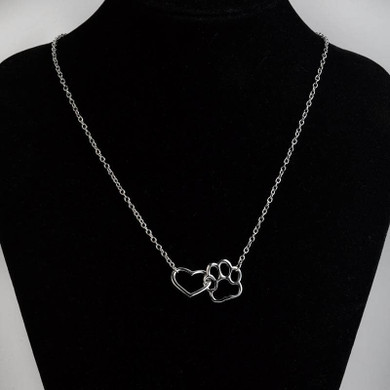 Heart and Paw Necklace
