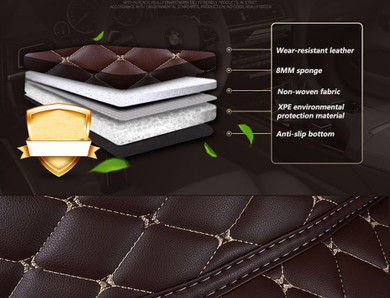 Custom Leather Diamond Car Floor Mats