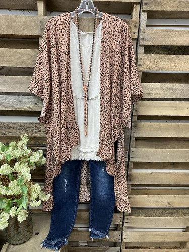 2021 Fashion Leopard Print Cardigan