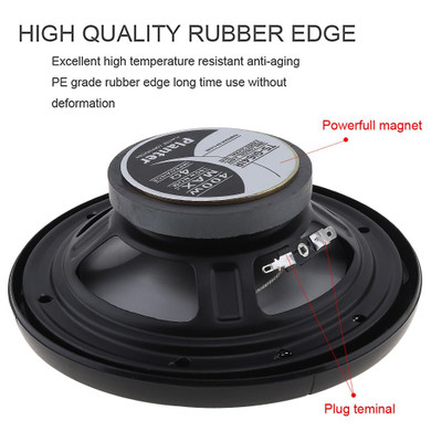 2pcs 6.5" 400W Car HiFi Coaxial Full Range Frequency Speakers