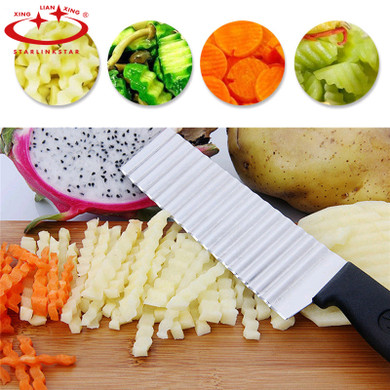 Potato French Fry Cutter Stainless Steel Kitchen Accessories Serrated Blade Easy Slicing Banana Fruits Potato Potato French Fry Cutter Stainless Steel Kitchen Accessories Serrated Blade Easy Slicing Banana Fruits Potato