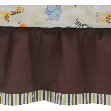 Bedtime Originals by Lambs & Ivy - Jungle Buddies 3-Piece Crib Bedding Set, Brown