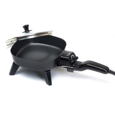Elite Cuisine 7" Electric Skillet with Glass Lid