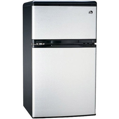 Igloo 3.2 cu. ft. 2-Door Refrigerator and Freezer, Stainless Steel