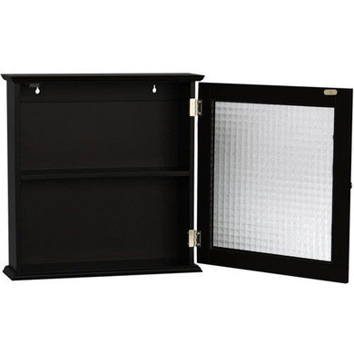 Torino Medicine Cabinet with Glass Door, Espresso
