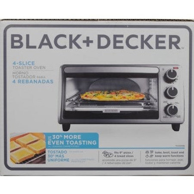 Black & Decker 4-Slice Toaster Oven, Stainless Steel