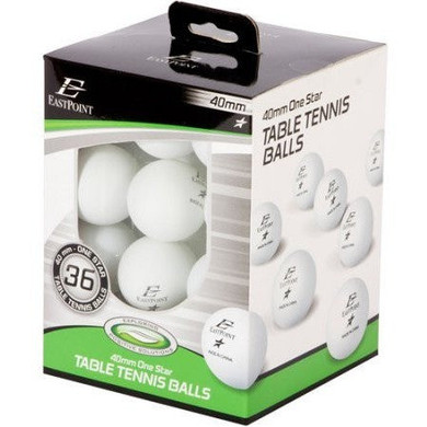 EastPoint Sports 40mm 1 Star White Table Tennis Balls