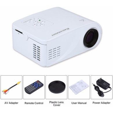 Excelvan X6 Mini Portable Projector 120Lumens Support 1080P With HDMI / USB / AV / VGA / SD Interface 360 Degree Flip Beamer