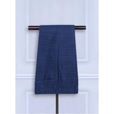 (Jacket+Pants+Vest) Wool Blue Men's suits tailor suit Blazer suits for men