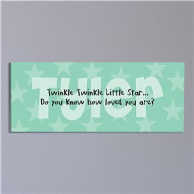 Twinkle Twinkle... Personalized Baby Wall Canvas