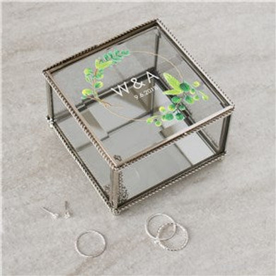 Personalized Wreath Jewelry Box
