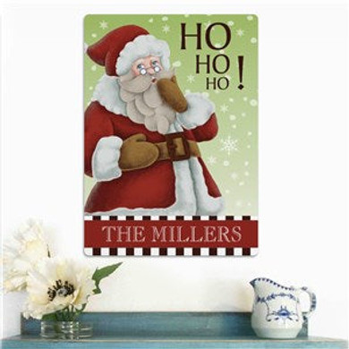 Personalized Vintage Santa Wall Sign