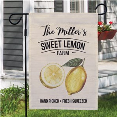Personalized Sweet Lemon Farm Garden Flag