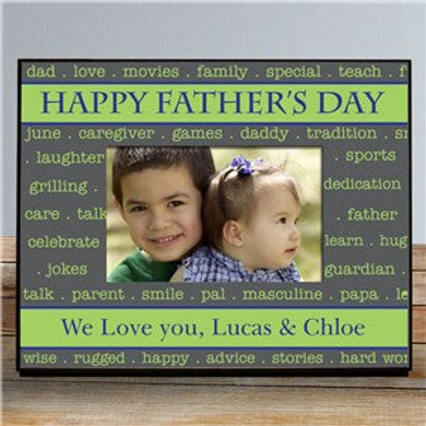 Personalized Printed Happy Father's Day Frame