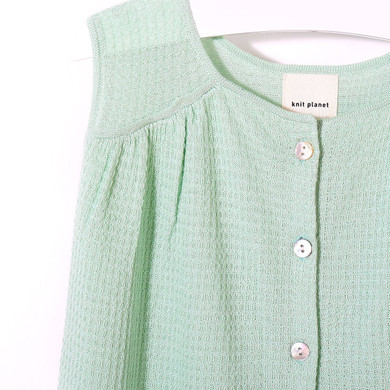 Daydream Waffle Blouse (Mint)