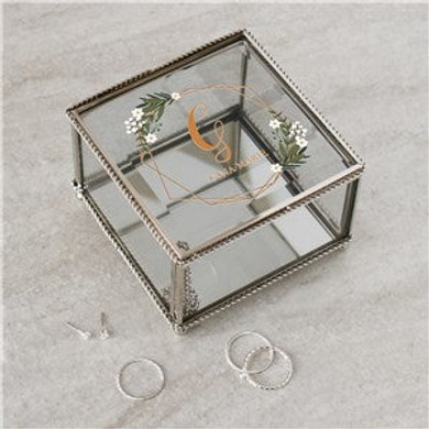 Personalized Initial Jewelry Box