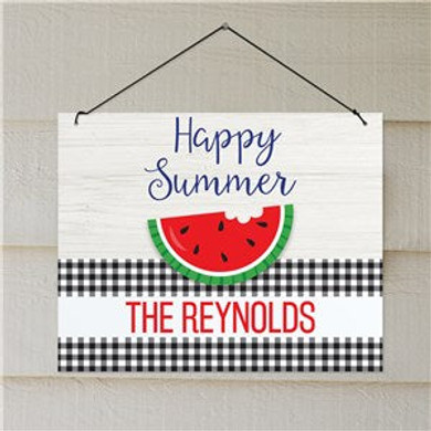 Personalized Happy Summer Wall Sign