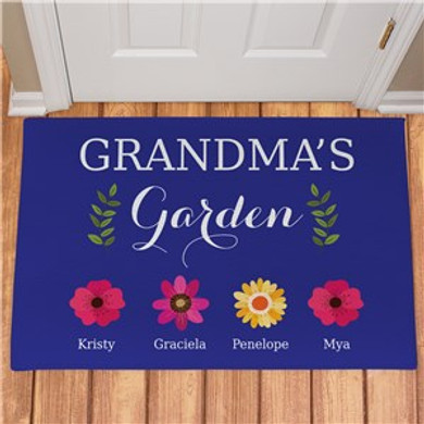 Personalized Grandma's Garden Doormat