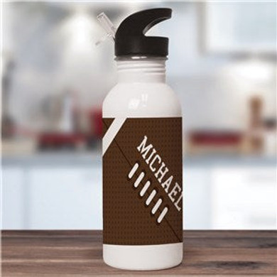 Personalized Football Water Bottle
