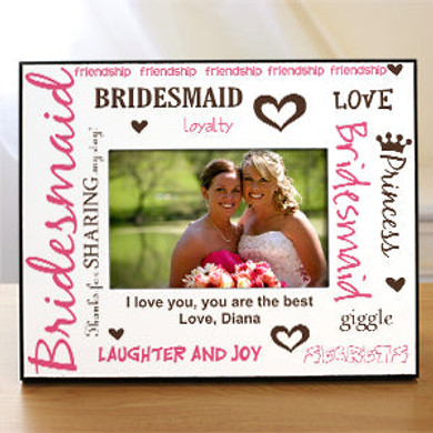 Personalized Bridesmaid Printed Picture Frame