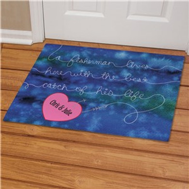 Personalized Best Catch Fisherman Doormat