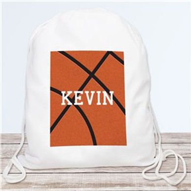 Personalized Basketball Drawstring Bag