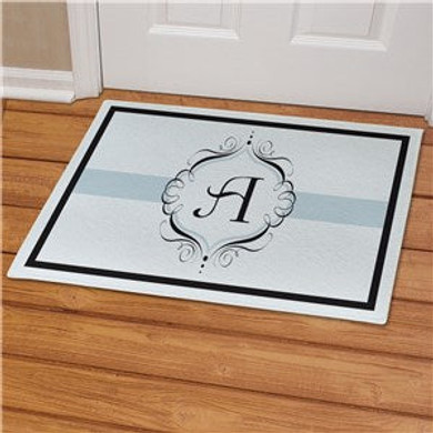 Monogram Welcome Personalized Doormat