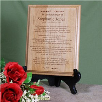 In Loving Memory Personalized Wood Plaque