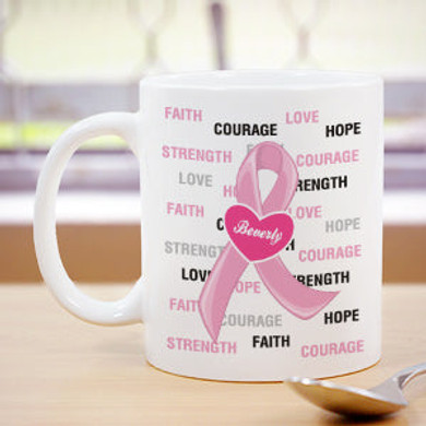 Hope and Love Breast Cancer Awareness Mug Hope and Love Breast Cancer Awareness Mug