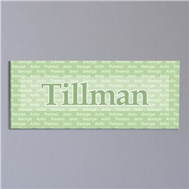 Family Name Wall Canvas