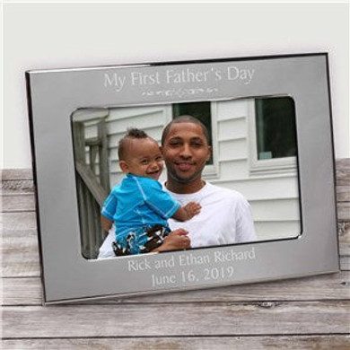 Engraved Father's Day Silver Frame