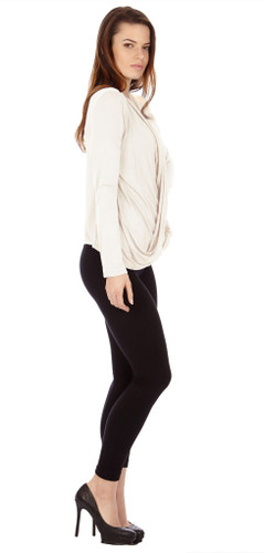 Cream Criss Cross Cardigan Sweaters