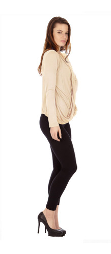 Sand Criss Cross Cardigan Sweaters