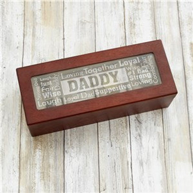 Personalized Word Art Watch Box