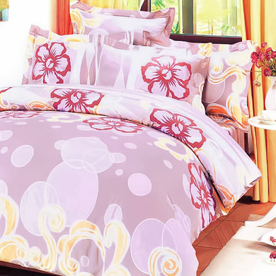 Misty Roses 100% Cotton 5PC Comforter Set King Size