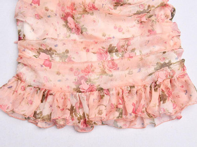 Floral Print Sexy Boho Off Shoulder Bodycon Mini Dress