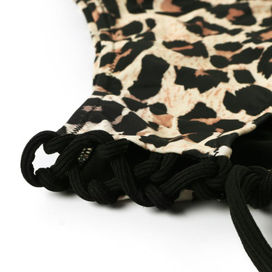 Leopard Bikini Set Bandage Sexy Push Up High Waist Leopard Bikini Set Bandage Sexy Push Up High Waist