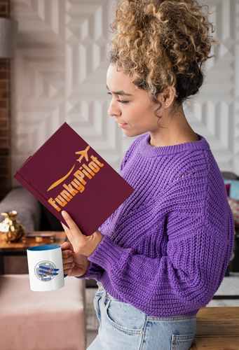 Funkypilot Aviator Mug with Color Inside Funkypilot Aviator Mug with Color Inside